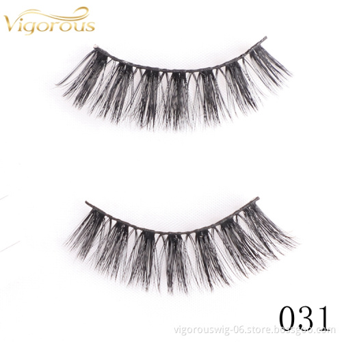 Vigorous Silk Supplier New Fashion Make Up Extension Synthetic Wholesale Vendor Full Strip False Eyelashes